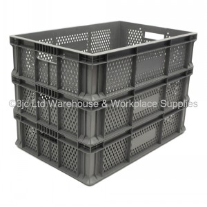 Heavy Duty Stacking Euro Box Vented 60cm 26 Litre